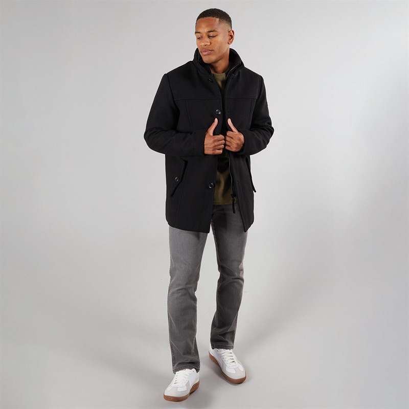 Indicode Herren Lunik Mantel Schwarz