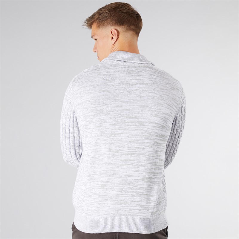 Indicode Herren Rufus Pullover Off White