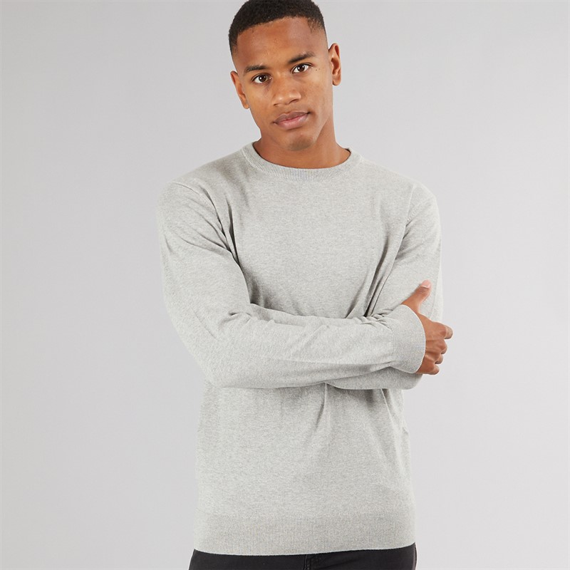 Indicode Herren Townsend Pullover Hell Grau Mix