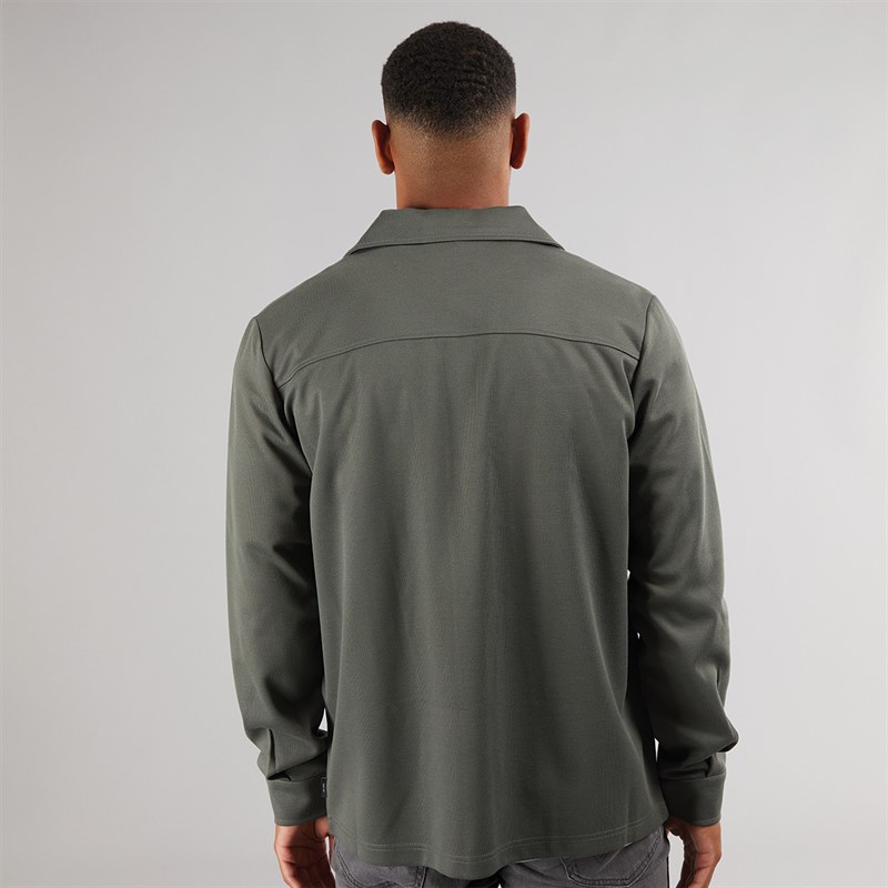 Indicode Herren Yuno Overshirt Castor Grau