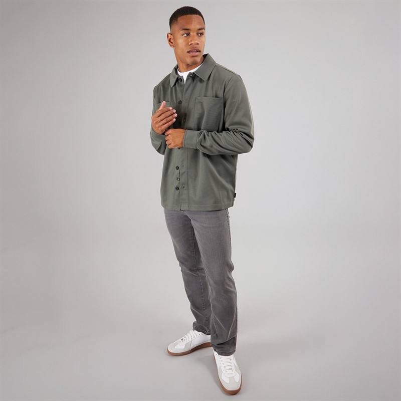 Indicode Herren Yuno Overshirt Castor Grau