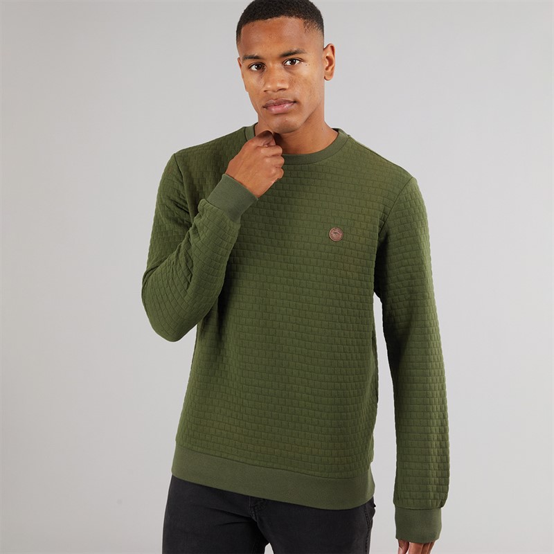 Indicode Herren Dash Sweatshirt Armee