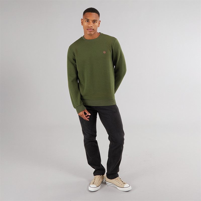 Indicode Herren Dash Sweatshirt Armee