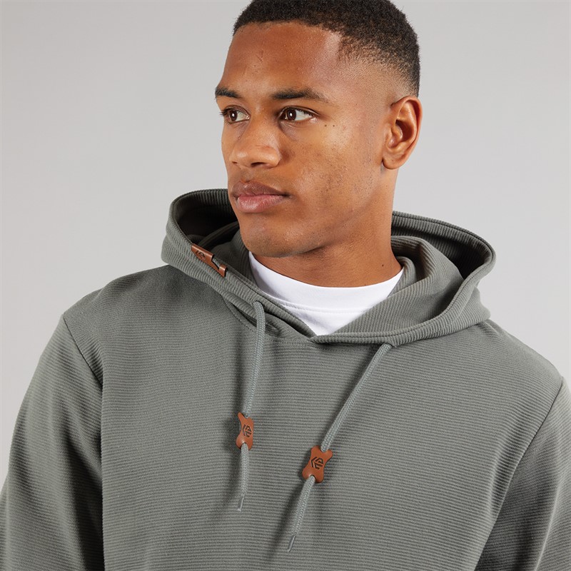 Indicode Herren Salupe Hoodie Castor Grau