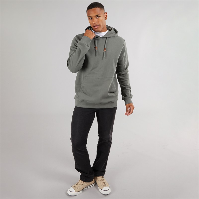 Indicode Herren Salupe Hoodie Castor Grau