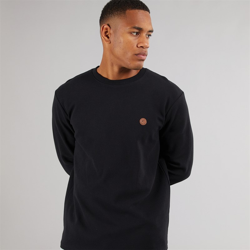 Indicode Herren Salupe Sweatshirt Schwarz