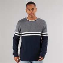 Indicode Pull Jaluf Homme Bleu Marine