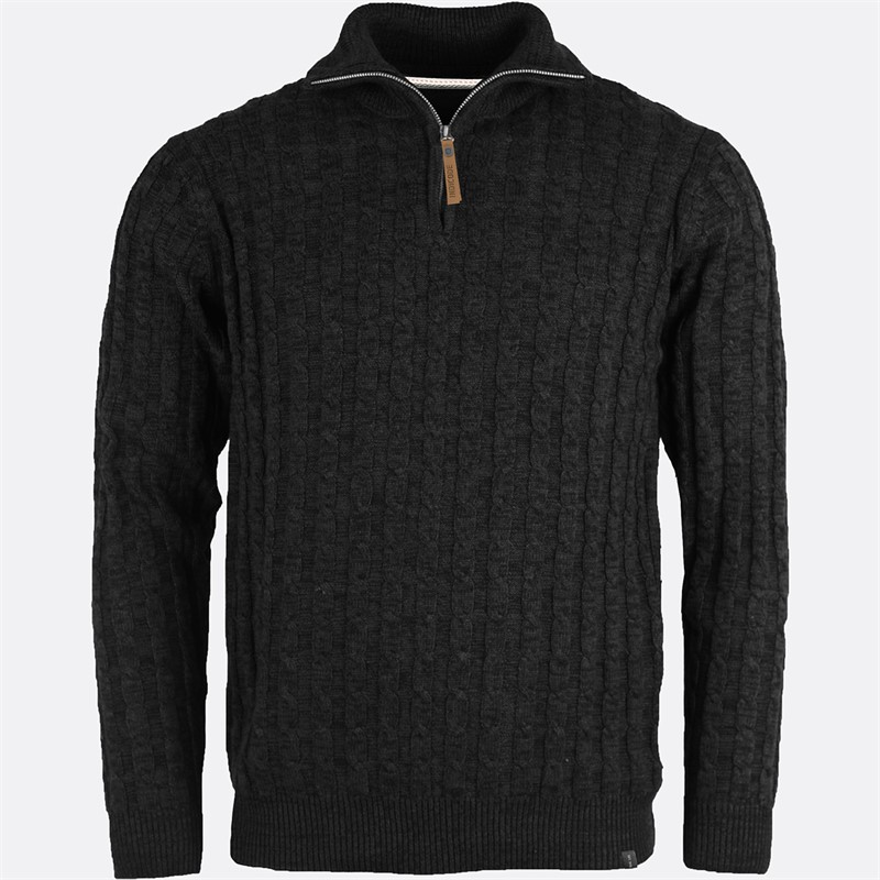 Indicode Herren Rufus Pullover Schwarz