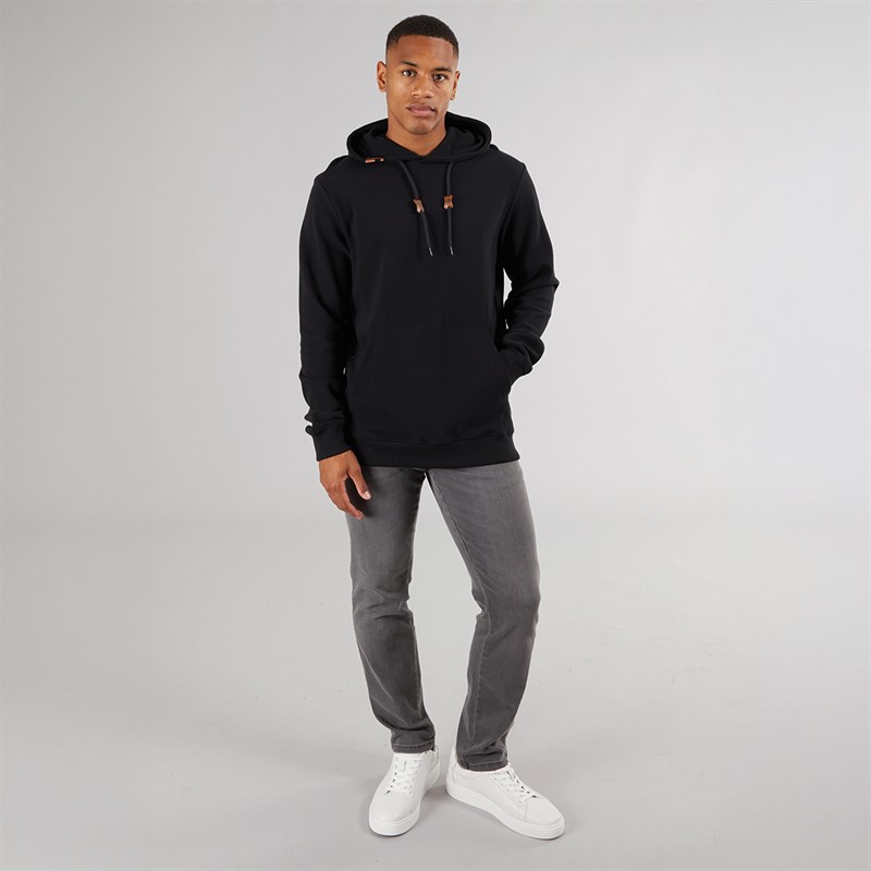 Indicode Herren Salupe Kapuzenpullover Schwarz