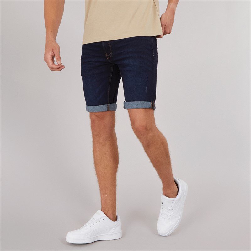 Indicode Short en Jean Kaden Homme Bleu