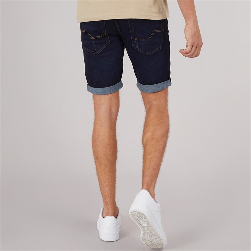 Indicode Short en Jean Kaden Homme Bleu