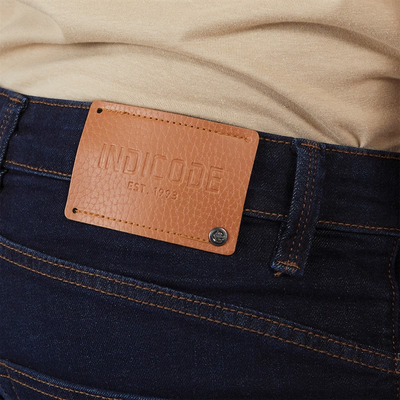 Indicode Short en Jean Kaden Homme Bleu