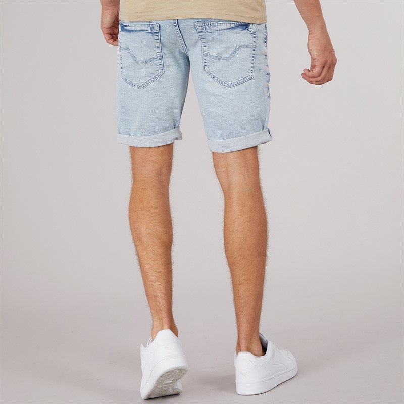 Indicode Shorts en jean Kaden Homme Bleu mousse