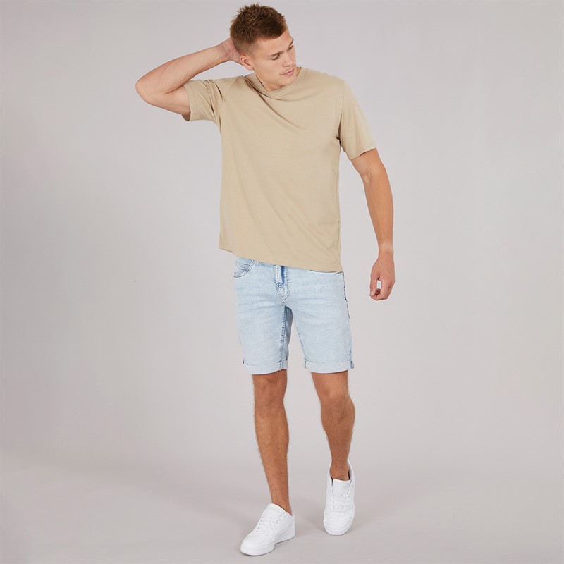 Indicode Shorts en jean Kaden Homme Bleu mousse