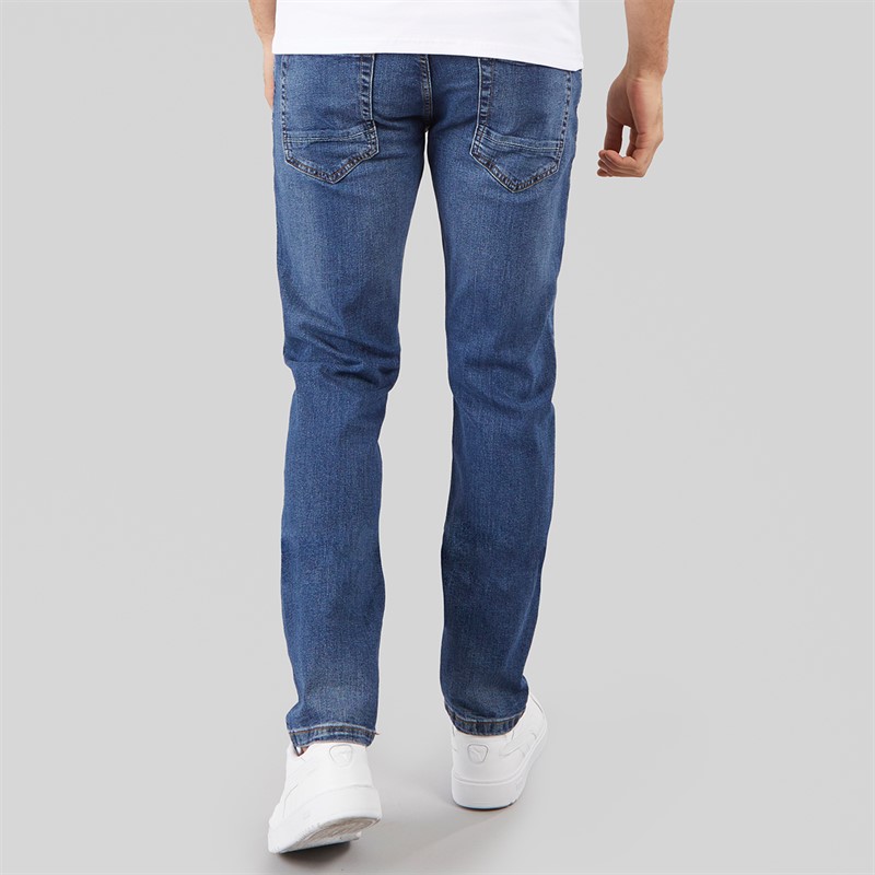 Indicode Herren Tony Regular Fit Jeans Medium Indigo