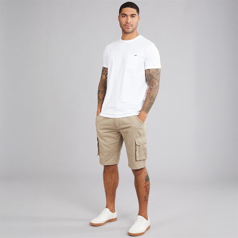 Indicode Herren Inmonroe Cargo Shorts Greige
