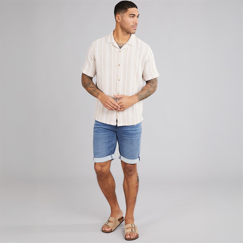 Indicode Herren Indelmare Denim Shorts Deep Dusk