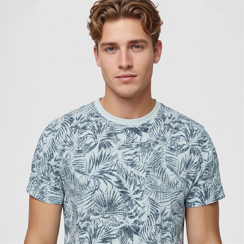 Indicode Mens Inpalme T-Shirt Sky Way
