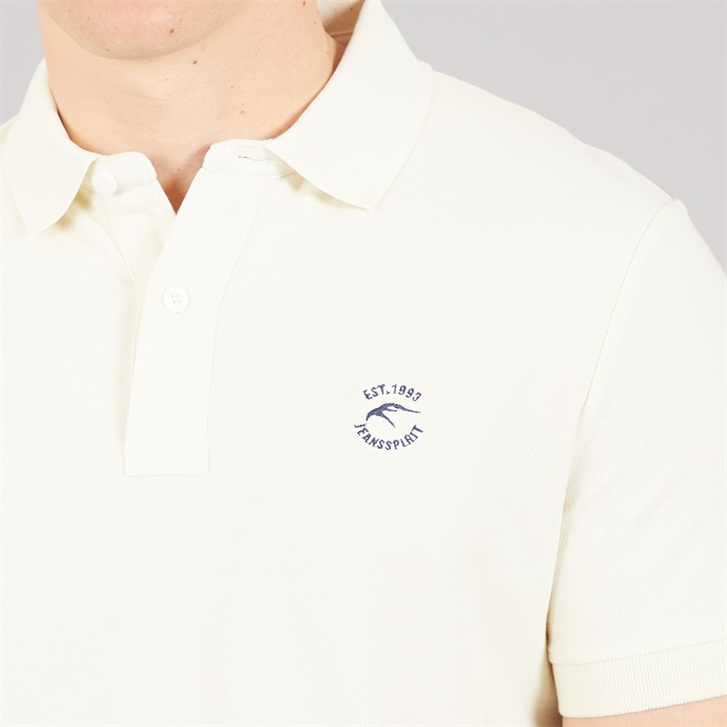 Indicode Inwadim koszulka koszulka polo dla niego kolor White Asparagus