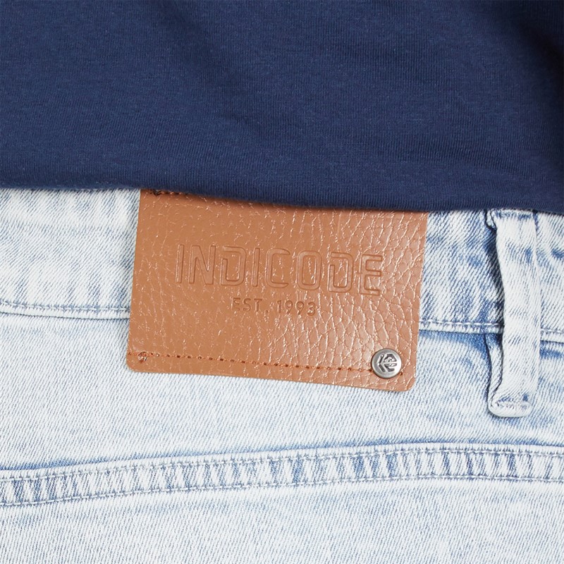 Indicode Herre Tony Regular Fit Jeans Foam Blue