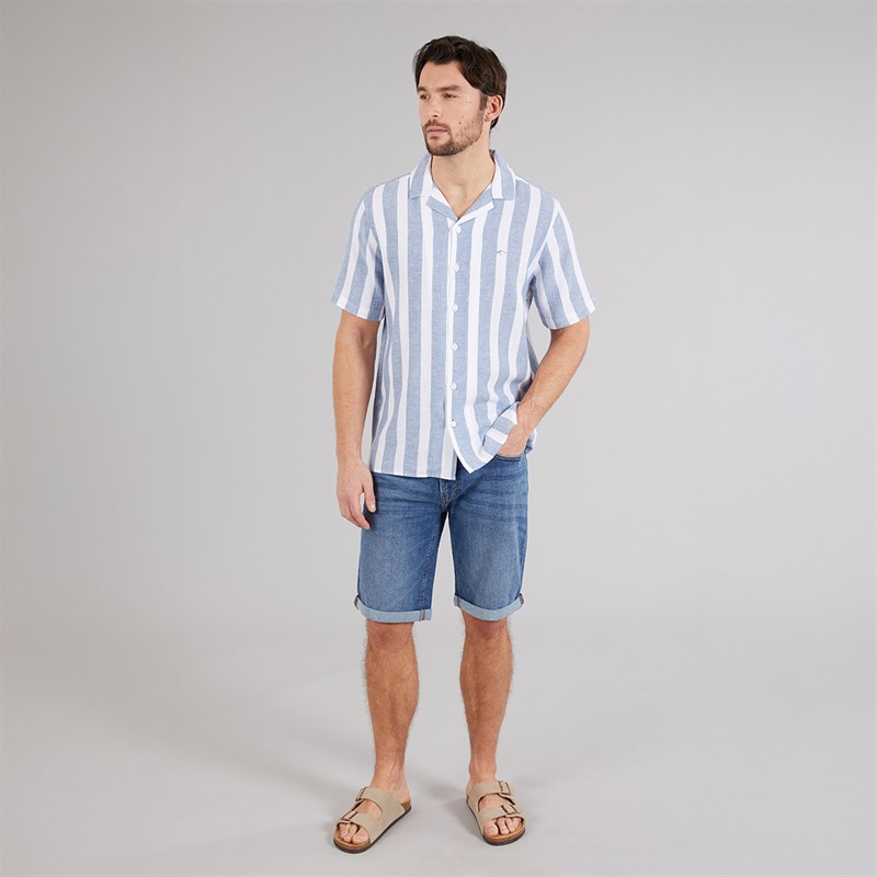 Indicode Herren Carlui Hemd Copen Blue