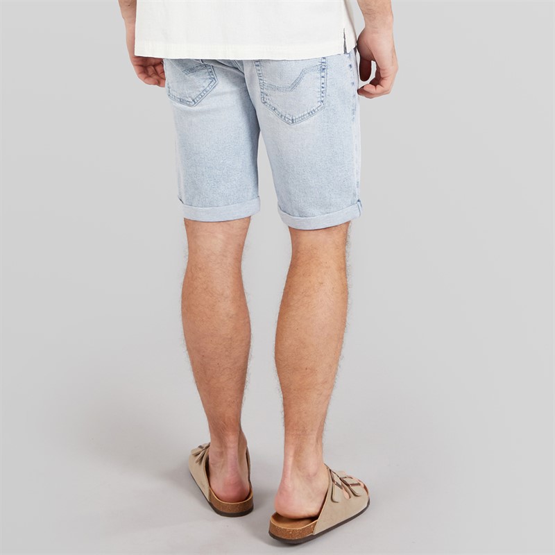 Indicode Herre Kaden Shorts Foam Blue