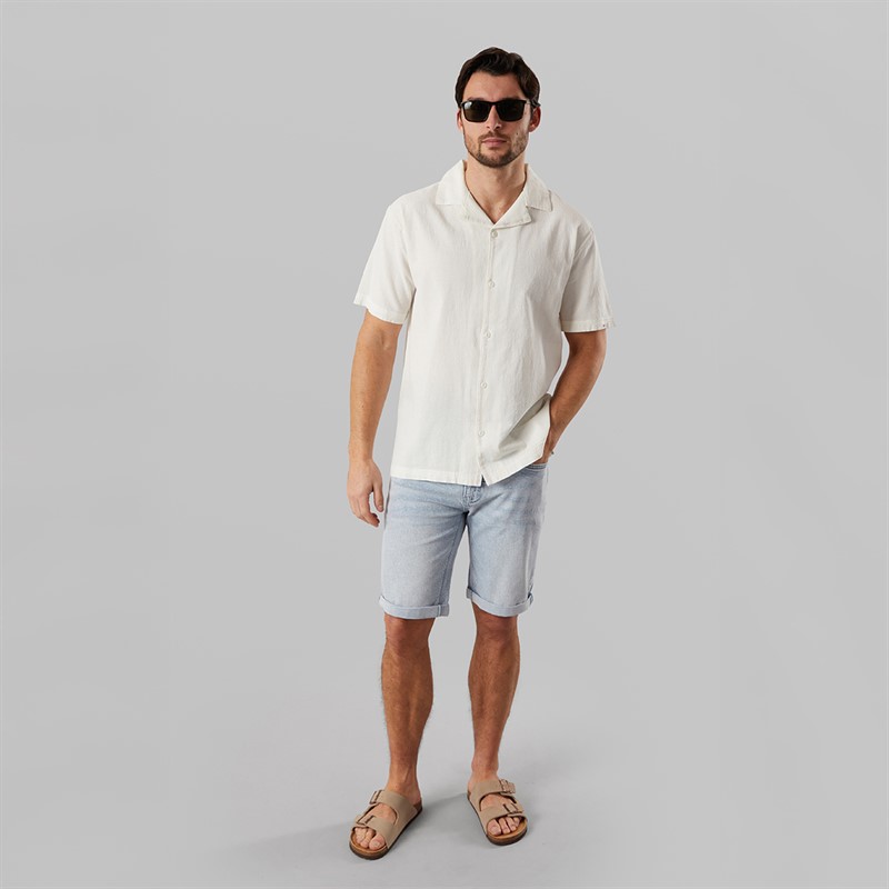Indicode Herre Kaden Shorts Foam Blue