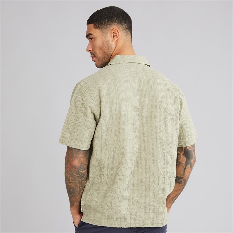 Indicode Herren Wellen Hemd Aloe