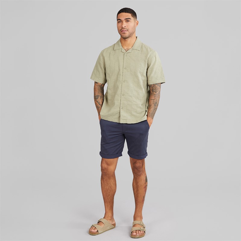 Indicode Herren Wellen Hemd Aloe