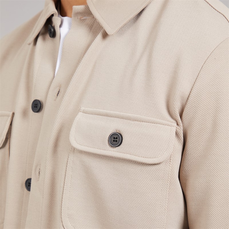 Indicode Herre Nello Skjorte Simply Taupe