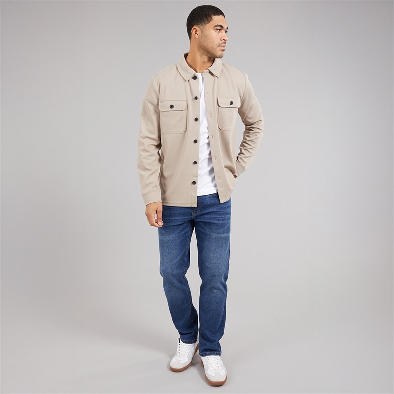 Indicode Herre Nello Skjorte Simply Taupe