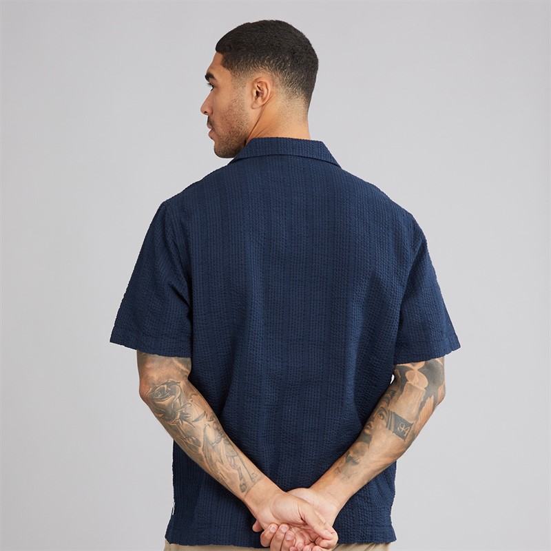 Indicode Herren Wellen Hemd Sky Captain