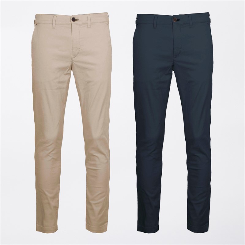 Indicode Dwupak chinos dla niego kolor irlandzki kremowy/granatowy