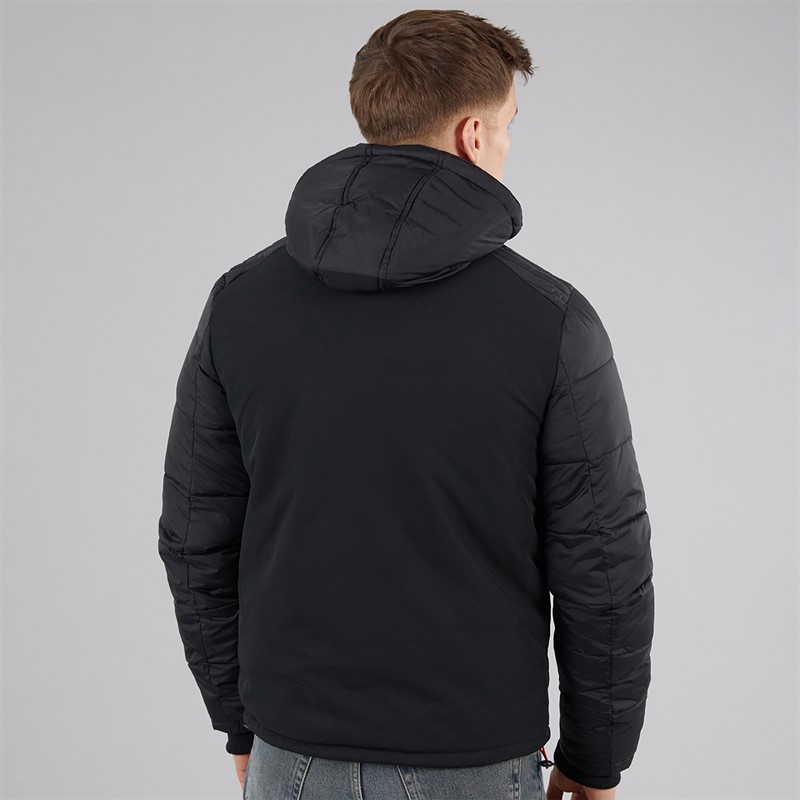 Indicode Inechermann kurtka typu bomber z kapturem dla niego kolor Czarny