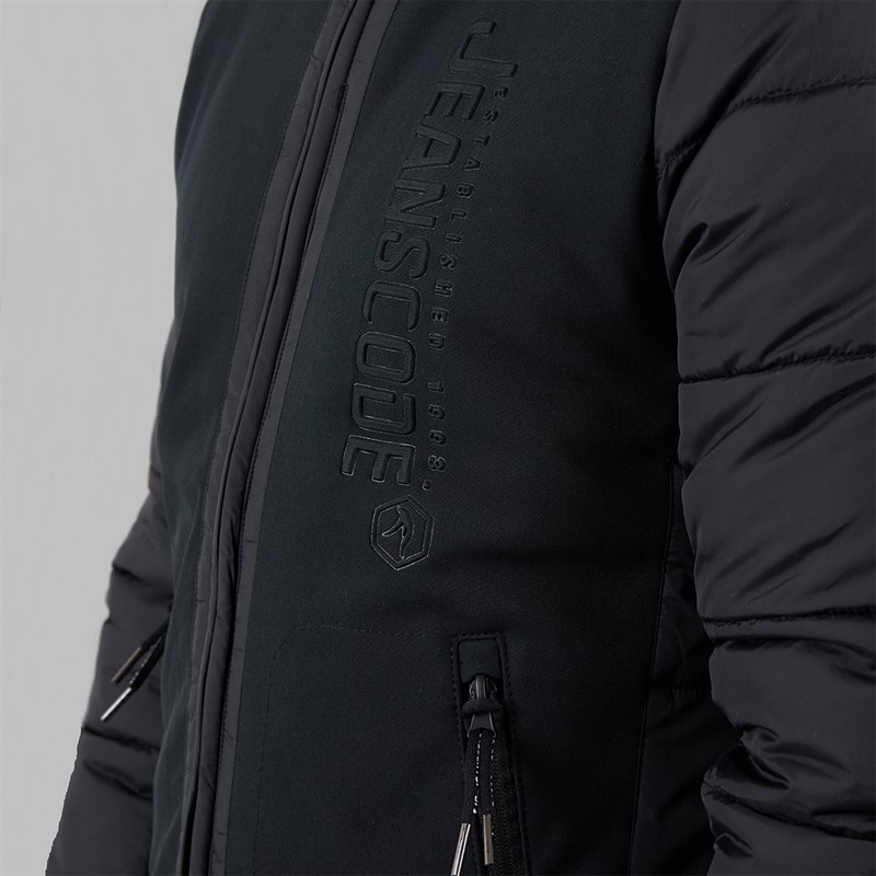 Indicode Inechermann kurtka typu bomber z kapturem dla niego kolor Czarny