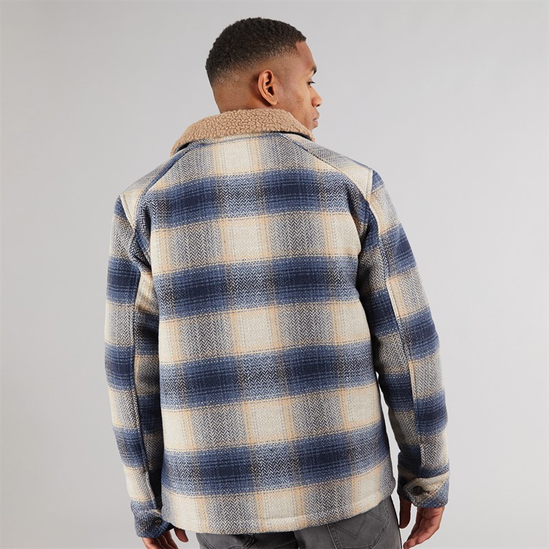 Indicode Herren Inharrod Stepp Überhemd Dunkel Denim Dk Denim