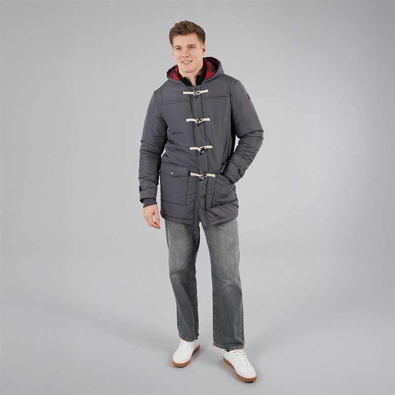 Indicode Płaszcz duffel Baltico dla niego ciemnoszary kolor Dk Grey