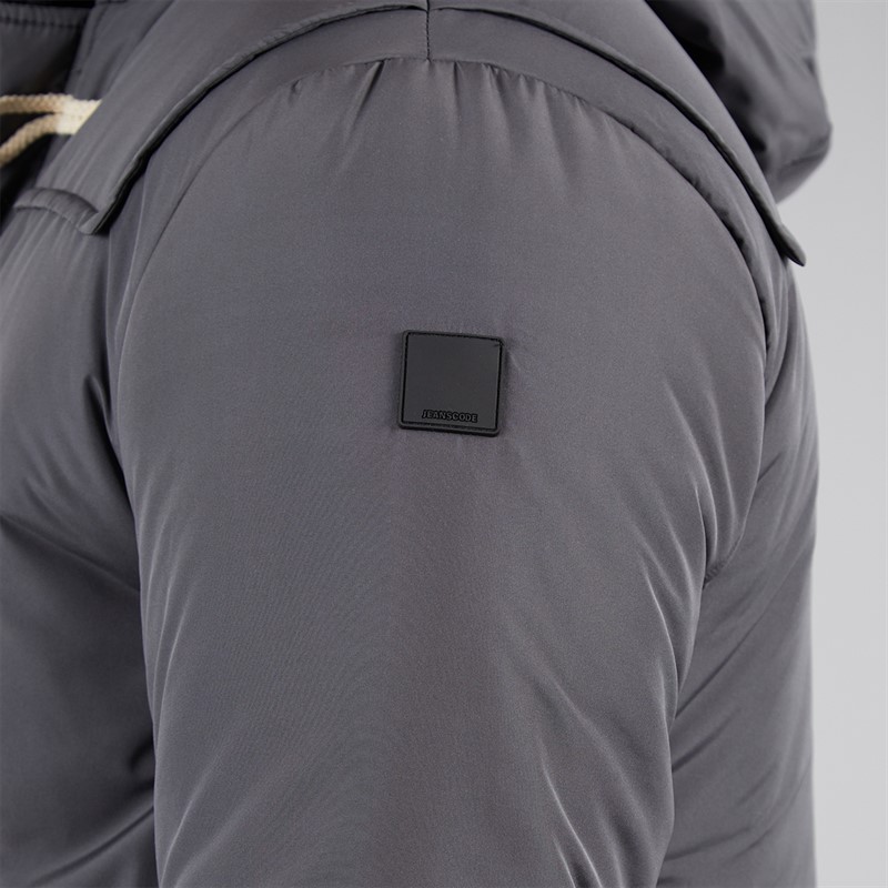 Indicode Płaszcz duffel Baltico dla niego ciemnoszary kolor Dk Grey