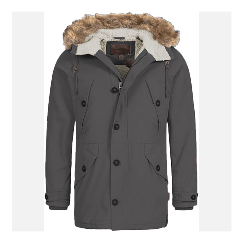Indicode Herren Infann Parka Raven