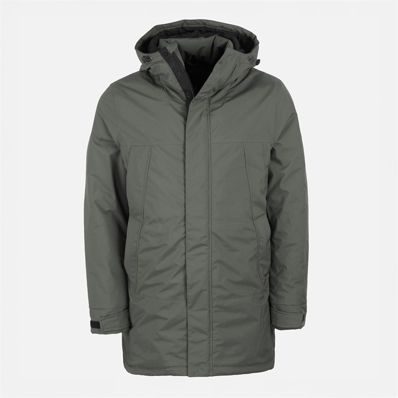 Indicode Herren Inbenyol Parka Mantel Castor Gray
