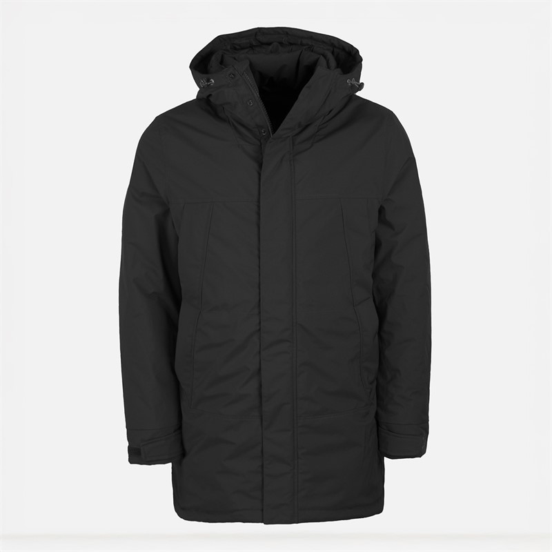 Indicode Herren Inbenyol Parka Mantel Schwarz