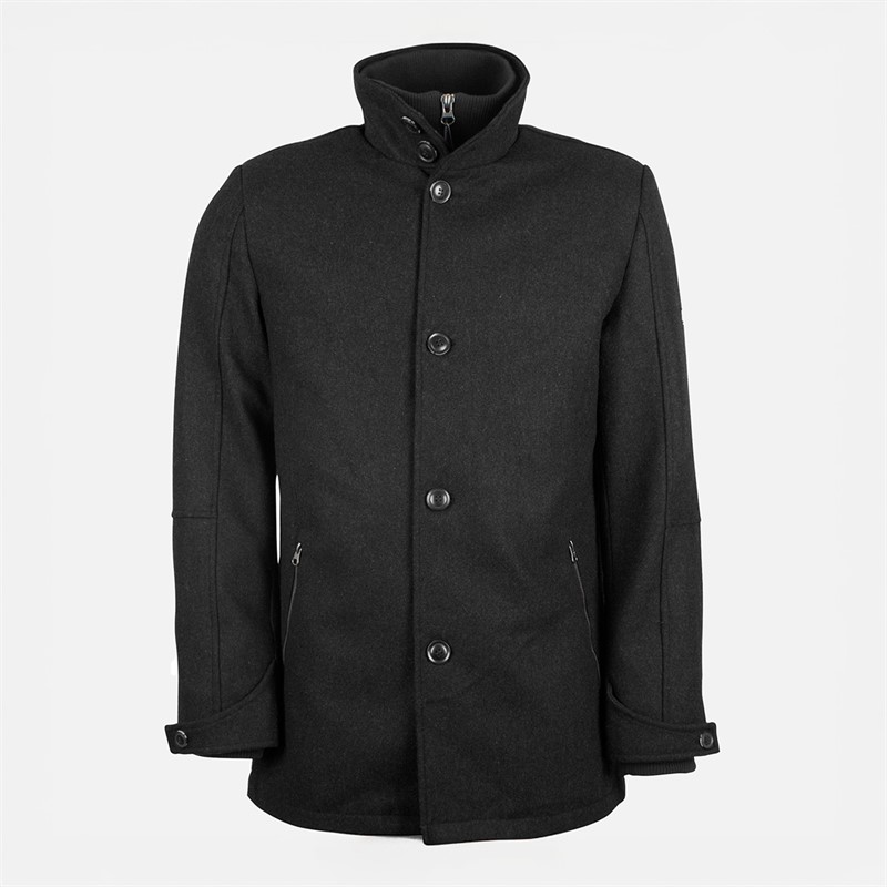 Indicode Herren Inbrittany Mantel Schwarz