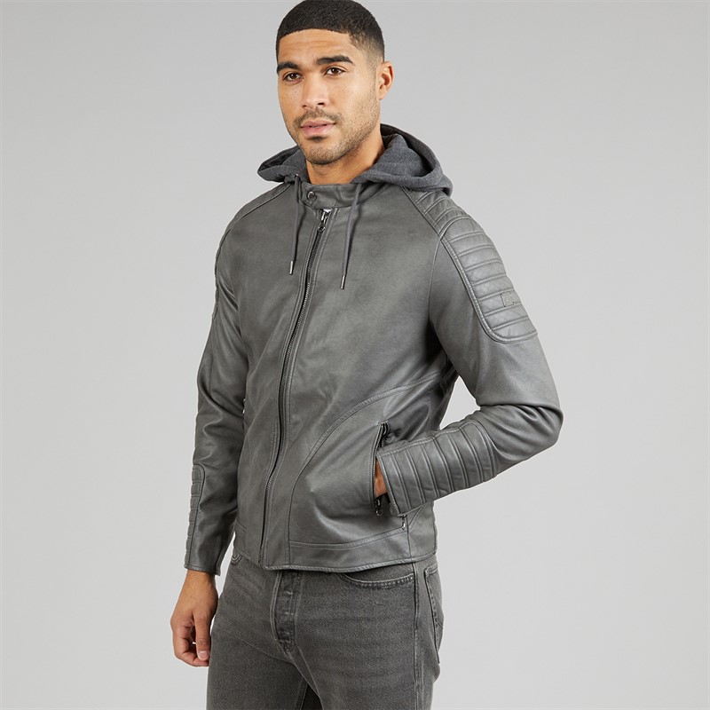 Indicode Herre Miguel Angel Jakke Mørkegrå Dk Grey