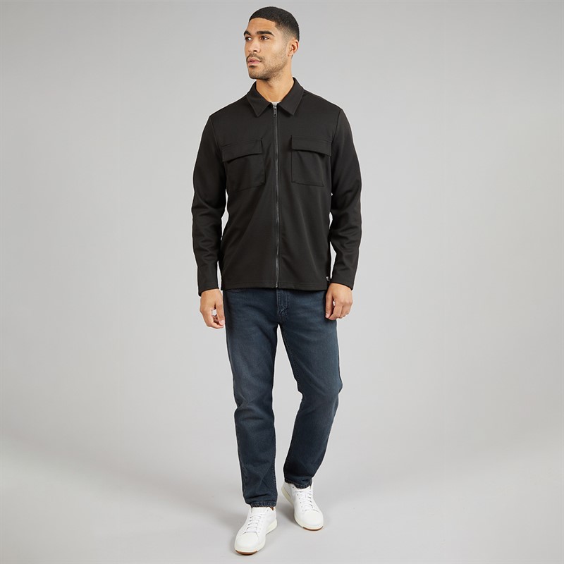 Indicode Herre Nello Lynlås Skjorte Sort