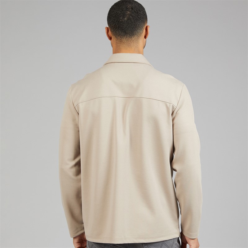 Indicode Herre Nello Lynlås Skjorte Simply Taupe