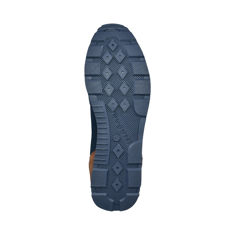 Bugatti Mens Sacramento Textile Knit Trainers Dark Blue