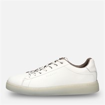 Bugatti Mens Fogg Leather Trainers White