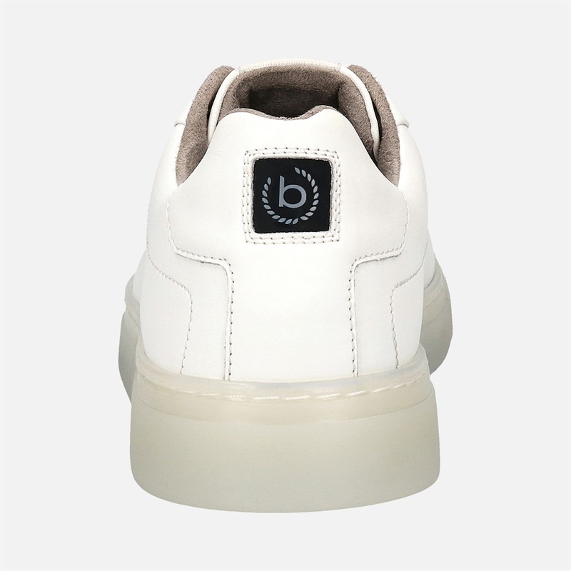Bugatti Mens Fogg Leather Trainers White