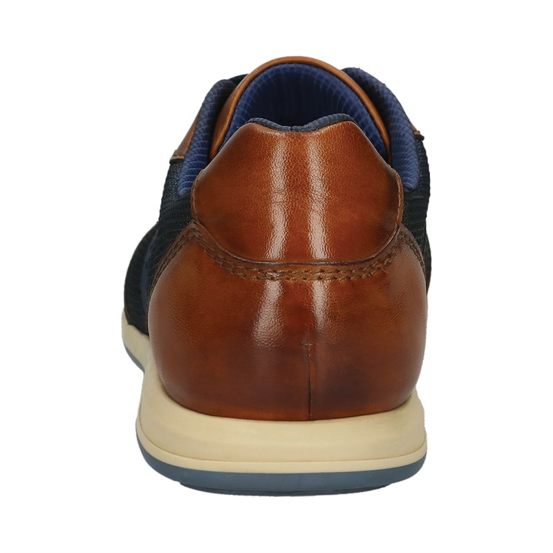 Bugatti Mens Thorello Trainers Cognac/Dark Blue