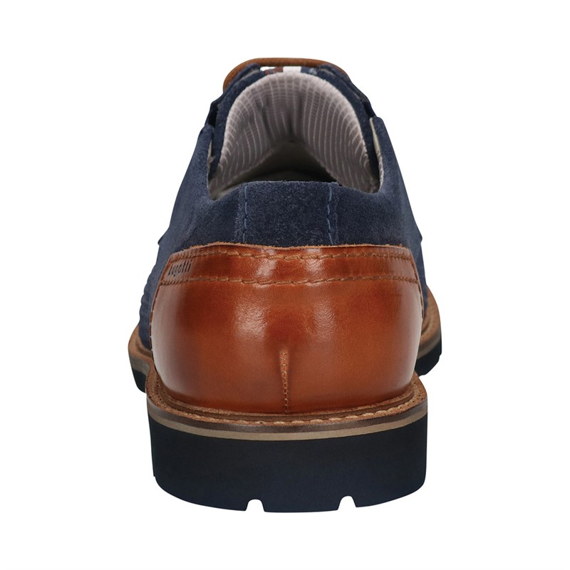 Bugatti Mens Casimiro Leather Shoes Dark Blue